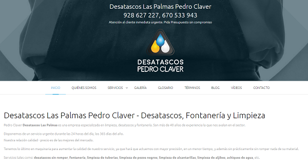 Detalles : Desatascos Las Palmas Pedro Claver